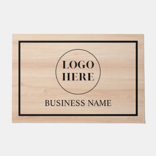 Modern Elegant Business Logo Doormat Deurmat (Voorkant)