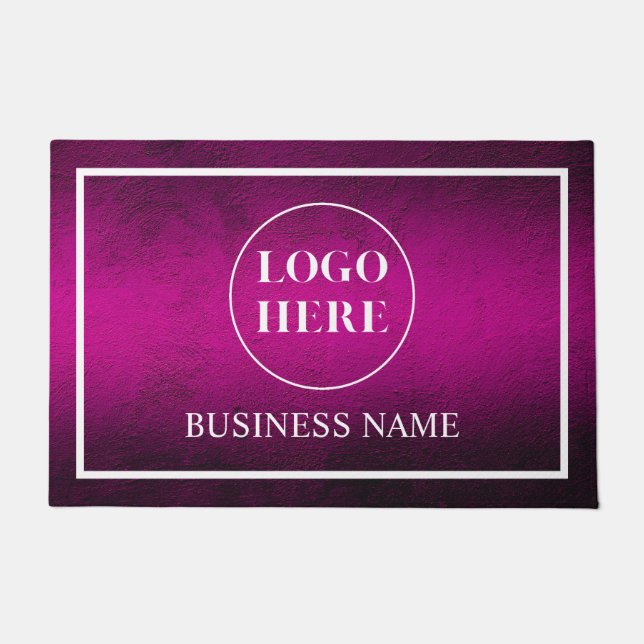 Modern Elegant Business Logo Doormat Deurmat (Voorkant)