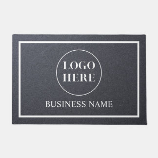 Modern Elegant Business Logo Doormat Deurmat