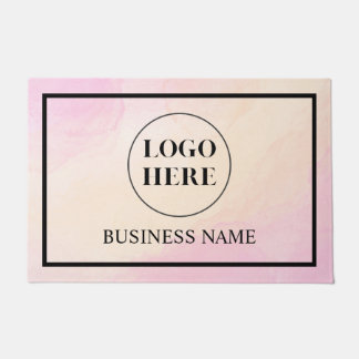 Modern Elegant Business Logo Doormat Deurmat