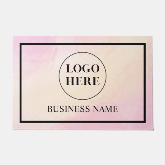 Modern Elegant Business Logo Doormat Deurmat (Voorkant)