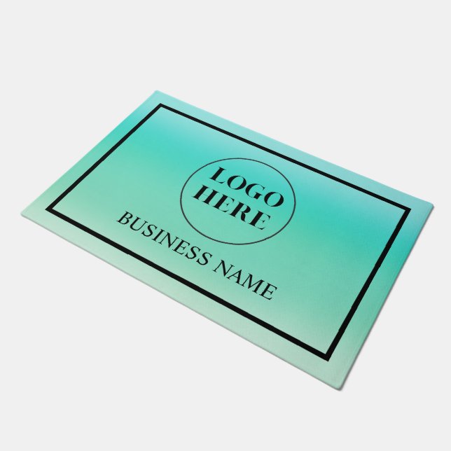 Modern Elegant Business Logo Doormat Deurmat (Schuin)