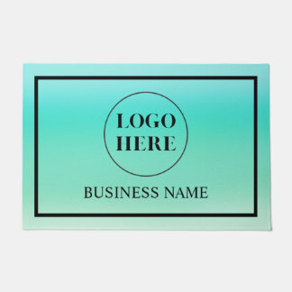 Modern Elegant Business Logo Doormat Deurmat