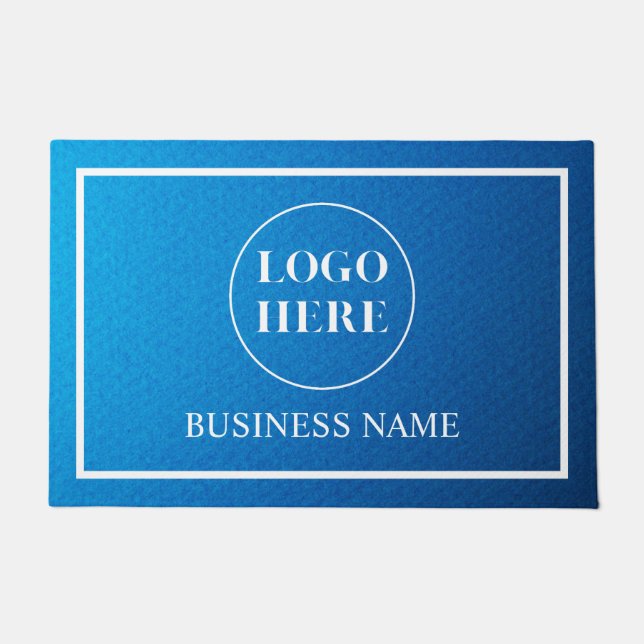 Modern Elegant Business Logo Doormat Deurmat (Voorkant)
