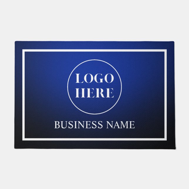 Modern Elegant Business Logo Doormat Deurmat (Voorkant)