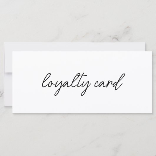 Modern Elegant Business Logo Loyalty Card (Voorkant)