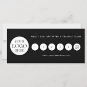 Modern Elegant Business Logo Loyalty Card (Achterkant)