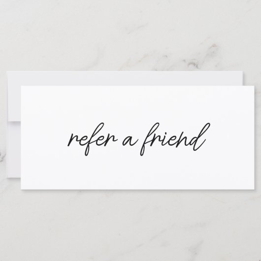Modern Elegant Business Logo Referral Card (Voorkant)