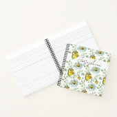 Modern Elegant Butterfly waterverf gepersonaliseer Notitieboek (Binnen)