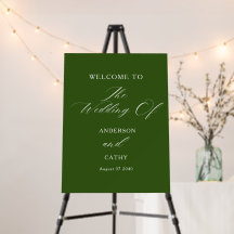 Modern Elegant Calligrafie Huwelijks Welkomstbord