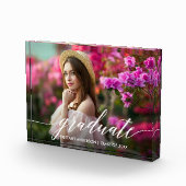 Modern Elegant Calligrafie Script Afstuderen Fotoblokken (Rechts)