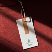 Modern Elegant Calligrafie Script Hang Label Mini Visitekaartjes