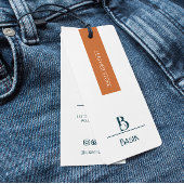 Modern Elegant Calligrafie Script Hang Label Mini Visitekaartjes