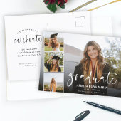 Modern Elegant Calligraphy Fun Afstuderen Briefkaart