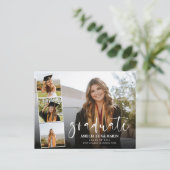 Modern Elegant Calligraphy Fun Afstuderen Briefkaart (Staand voorkant)