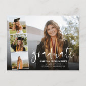 Modern Elegant Calligraphy Fun Afstuderen Briefkaart (Voorkant)