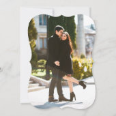 Modern Elegant Calligraphy Wedding Back Kaart (Achterkant)