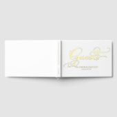 Modern Elegant Calligraphy Wedding Gastenboek (Volledig)