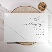 Modern Elegant Calligraphy Wedding Gastenboek