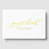 Modern Elegant Calligraphy Wedding Gastenboek (Voorkant)