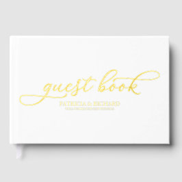Modern Elegant Calligraphy Wedding Gastenboek