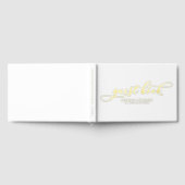 Modern Elegant Calligraphy Wedding Gastenboek (Volledig)