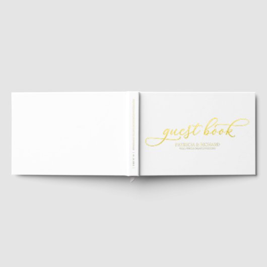 Modern Elegant Calligraphy Wedding Gastenboek (Volledig)
