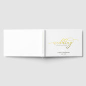 Modern Elegant Calligraphy Wedding Gastenboek (Volledig)