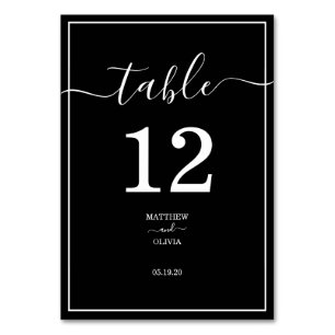 Modern Elegant Calligraphy Wedding Kaart