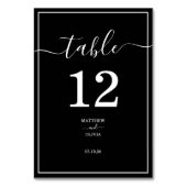 Modern Elegant Calligraphy Wedding Kaart (Voorkant)