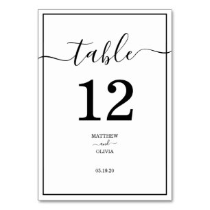 Modern Elegant Calligraphy Wedding Kaart