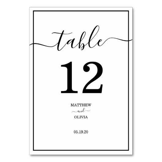 Modern Elegant Calligraphy Wedding Kaart (Achterkant)