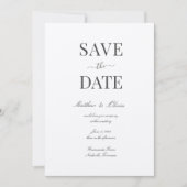 Modern Elegant Calligraphy Wedding Save The Date (Voorkant)