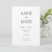 Modern Elegant Calligraphy Wedding Save The Date (Staand voorkant)