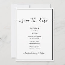 Modern Elegant Calligraphy Wedding