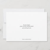 Modern Elegant Calligraphy Wedding Save The Date (Achterkant)