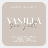Modern Elegant Candle Label (Voorkant)