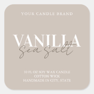 Modern Elegant Candle Label