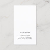 Modern Elegant Carrots Foto Nutritionist Visitekaartje (Achterkant)