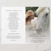 Modern Elegant Celebration of Life-programma (Voorkant)
