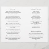 Modern Elegant Celebration of Life-programma (Achterkant)