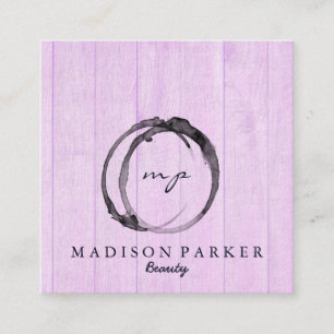 Modern Elegant Champagne Abstracte Beauty Stylist Vierkante Visitekaartje