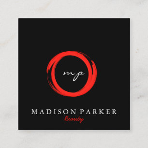 Modern Elegant Champagne Abstracte Beauty Stylist Vierkante Visitekaartje