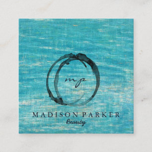 Modern Elegant Champagne Abstracte Beauty Stylist  Vierkante Visitekaartje