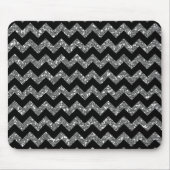 Modern Elegant Chevrons op Black Muismat (Voorkant)