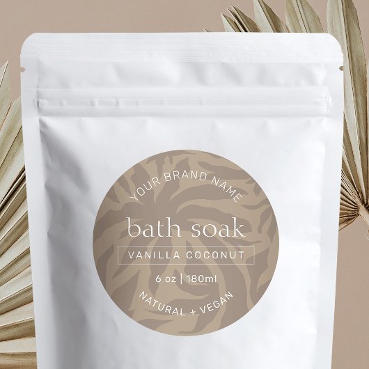 Modern Elegant Chic Bad & Body Product Waterdicht Labels