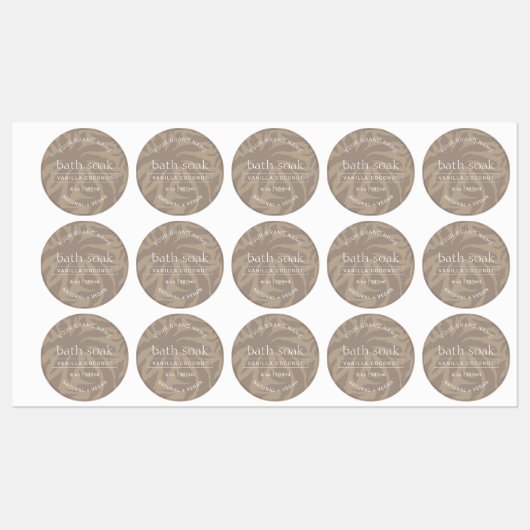 Modern Elegant Chic Bad & Body Product Waterdicht Labels (Vel)