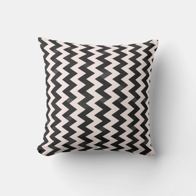 Modern Elegant Chic Chevron Zigzag Pattern Kussen (Voorkant)