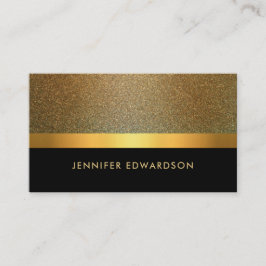 Modern Elegant chic Gold-professionele zwarte goud Visitekaartje