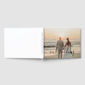Modern Elegant Chic Handwritten Photo Wedding Gastenboek (Volledig)